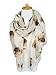 GERINLY Cute Pugs Pattern Oblong Scarf Soft Cotton Lighweight Women Wrap Scarfs (Yellow Beige)