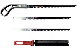 KELOUBELE mini Hand Saw,handy little saw,japan rugged SK-5 steel hand saw,extra blade for Wood, Plastic, PVC, Crafts, Wood Handle & branches cutting saw,handy sized saw,narrow sizing saw