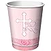 Faithful Dove Pink 9 oz. Paper Cups (8) Party Supplies