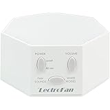 LectroFan - White Noise Machine, 20 Sleep Therapy Sound Options and 7 Unique Sleep Settings, White