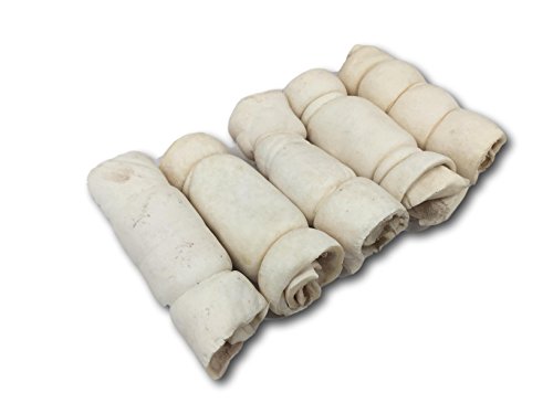 Buffalo beef cheek rolls 6" - 5 pack from top dog chews