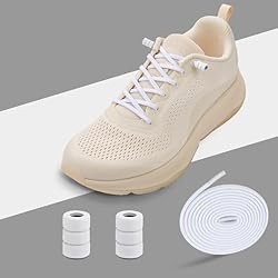 AOLLRUIRLL 2 Pairs Elastic No Tie Shoelaces For