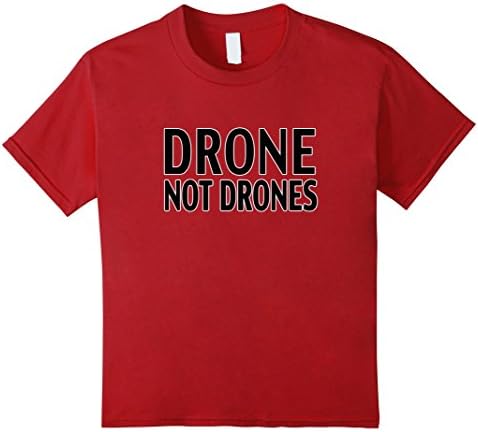 Kids DRON NOT DRONES T SHIRT 12 Cranberry