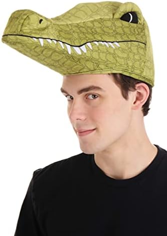 Máscaras de animales para adultos, disfraz de cocodrilo de látex seguro, máscara de cocodrilo transpirable, máscara de cocodrilo realista para Halloween, carnaval, cosplay, disfraz de cocodrilo
