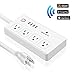 WiFi Smart Power Strip Socket,ZeroLemon Multi Plug Timer Switch Power Strip Outlet Surge Protector with 4 AC Outlets and 4 USB Charging Ports, Compatible with Alexa and Google Assistant