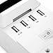USB Power Strip Charging Station,2-Outlet AC Desktop Charger Dock Surge Protector with 4.5ft Cord 5.1A 4-Port USB Fast Charging Hub for Cell Phones