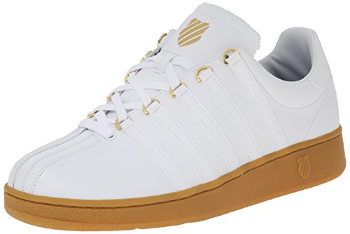K-Swiss Men's Classic VN Fashion Sneaker, White/Gum, M US in