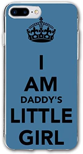 customgogo for iPhone 7 Plus Case, for iPhone 8 Plus Case, Daddys Little Girl Pink Ultra Thin Mobile Phone Cover Case Shell Shockproof Full-Body Protective Case Cover for iPhone 7 Plus /8 Plus 5.5"