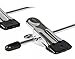 Richards Homewares Black 8 Clips Slack Rack 4 Tier Trouser/Skirt Chrome & Black Vinyl Hanger (3-Pack), (SYNCHKG124206)