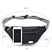 TINYAT Large Fanny Pack Travel Waist Bag Lightweight for Men&Women with Adjustable Strap T206 Black