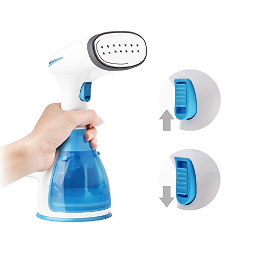 KDKD Clothes Steamer Hand-Held Garment Steamer 280ml Large Capacity Removable Water Tank Vertical And Horizontal Steam Dual-Use Clothes Steamer For Home & Travel & Vacation,Blue
