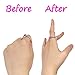 Ring Size Adjuster for Loose Rings - 4 Size 12 Pieces Invisible Ring Size Reducer with Scissors - Transparent Ring Sizer Tightener Ring Snuggies Fit Various Rings