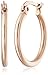 Amazon Essentials Stainless Steel 18K Rose Gold-Plated Small Round Hoop Earrings, (previously Amazon Collection)
