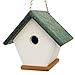 HomePro Garden Hanging Wren House: Forest Green Bird House Made from Ecofriendly Poly Lumber