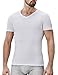 David Archy Men's 3-Pack Knight Slim Fit T-shirts V-Neck Cotton Undershirts