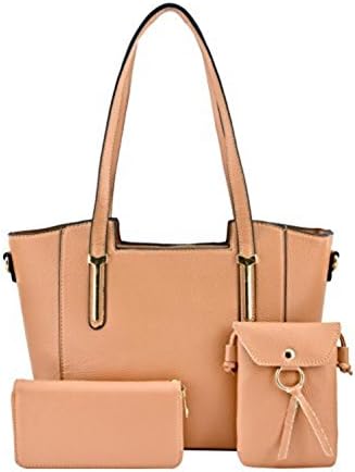 XB HANDBAG Women 3 IN 1 Large Capacity Top Handle Satchel Crossbody Shoulder Bag Cute Purse for Women Girls (Camel)
