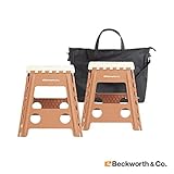 Beckworth & Co. SmartFlip Multipurpose Camping and Step Stools with Carrying Case - 2 Pack