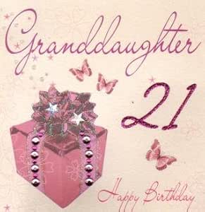 granddaughter 21st birthday card