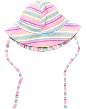 Baby Girls' Hot Pink Multi Stripe Sunhat