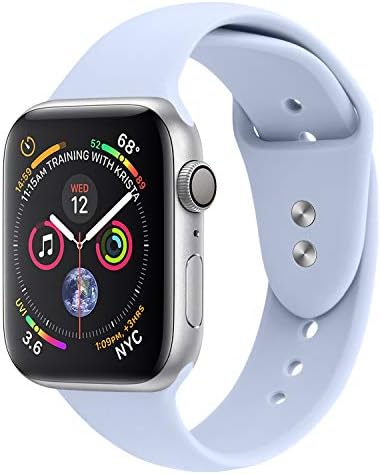 VODKE Sport Band Compatible with Apple Watch, Soft Silicone Strap Replacement Bands Compatible with Apple Watch iwatch Sport Series 4/3/2/1 S/M M/L 38mm/40mm 42mm/44mm