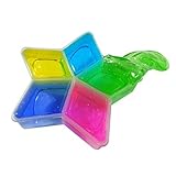 HP95(TM) 5 Colorful Clay Slime,DIY Non-toxic Crystal Mud Play Transparent Magic Plasticine Kid Art Toys