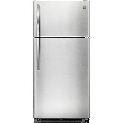 Kenmore 60505 18 cu. ft. Top Freezer Refrigerator with Glass Shelves, Stainless Steel