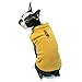 Gooby Fleece Vest Dog Sweater - Honey Mustard, Small - Warm Pullover Fleece Dog Jacket with O-Ring Leash for Small to Medium Dogs