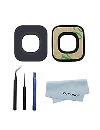 yuyond New cámara trasera lente de vidrio Cover para Samsung Galaxy S7 S7 edge + Reparación Herramientas + paño limpio Sustitución Parte