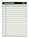 TOPS Stinger Writing Pads, 8-1/2 x 11-3/4 Inches, Perforated, Green and White Bars, 50 Sheets per Pad, 2 Pads per Pack (73101)