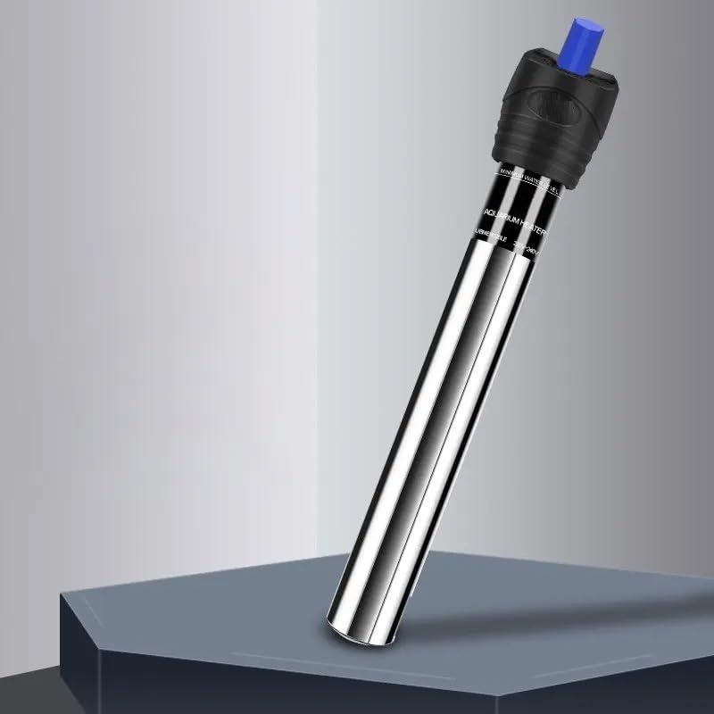 Tigerlily Enterprises 200W Submersible Aquarium Heater – Adjustable Thermostat Stainless Steel Energy-Efficient Fish Tank Heater for 100L – 200L Freshwater & Saltwater Aquariums