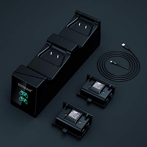 image for VGAME Xbox One Controller Charger Station with Rechargeable Battery Pa