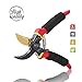 WOTF Professional 8 inches Premium Titanium Bypass Pruning Shears, Premium Utility Garden Clippers Scissors with Sponge Handle Protector,Tree Trimmers Secateurs Hand Pruners