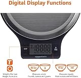 Amazon Basics Digital Kitchen Scales 11 lbs LCD Display Stainless Steel view 6