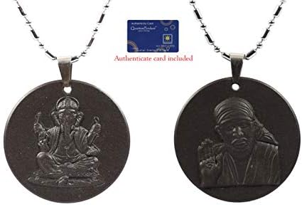 Cure18 God Health Scalar Pendants | Energy EMF Neutralizer Negative Ions Quantum Science Scalar Energy Necklace Pendant | Intricate design | Long functional life | (Silver/BlacK)