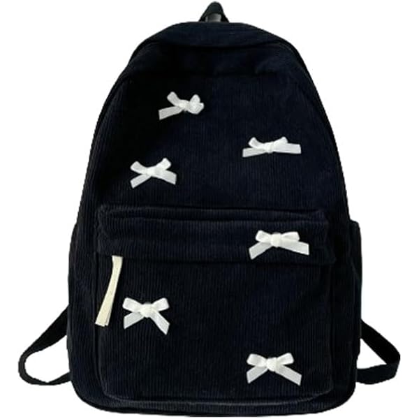 KAOBIO Trendy Cute Bowknot Backpack For Women - Y2K Preppy Aesthetic Laptop Daypack, Kawaii Style