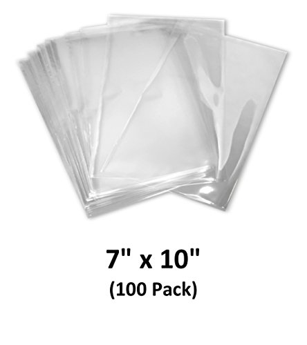 7x10 inch Odorless, Clear, 100 Guage, PVC Heat Shrink Wrap Bags for Gifts, Packagaing, Homemade DIY Projects, Bath Bombs, Soaps, and Other Merchandise (100 Pack) | MagicWater Supply