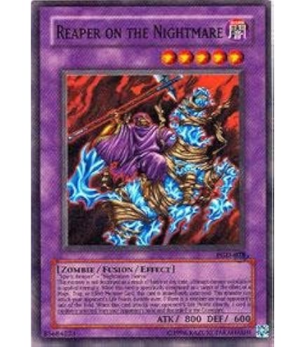 yugioh card reaper Amazon.com: Yu-Gi-Oh! - Reaper on The Nightmare (PGD-078) - Pharaonic  Guardian - Unlimited Edition