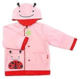 Skip Hop Zoo Little Kid and Toddler Hood Rain Jacket, Medium, Multi Ladie Ladybug