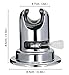 Vacuum Suction Cup Shower Head Holder with Swivel, Adjustable Removable Handheld Showerhead & Bidet Sprayer Adhesive Wall Mount Bracket - NO Drill, Heavy Duty, Waterproof, Reuseable