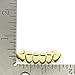 L & L Nation Hip Hop Lower Teeth Silver Platinum & Gold Tone Mouth Grillz Set (Bottom) 2 Pc Set