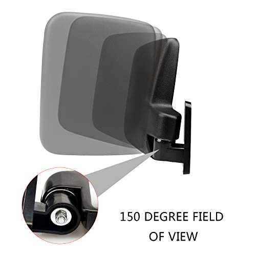 KEYI Golf cart Side Mirrors for Club Car EZ-GO Yamaha TXT DS Universal Golf cart Accessories