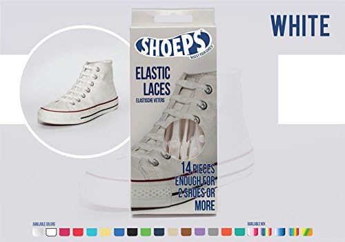 Shoeps In Your Shoes Elastic LacesWHITE (Dispatched From UK)
