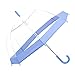Rainbrace Transparent Bubble Umbrella Auto Open, Fashion Dome Shape with Color Trim (Lavender)
