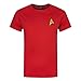 Star Trek Official Mens Command Uniform T-Shirt (L) (Yellow)