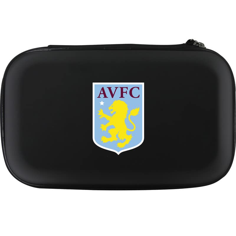 FOCO Officially Licensed Aston Villa Football Club Villans FC Dart Case Storage Wallet, Crest, Black (W481)