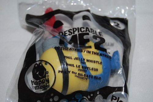 Despicable Me 2 Mcdonalds Toy Phil Jelly Whistle #2