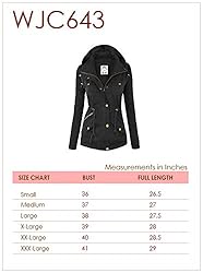 Made By Johnny MBJ WJC643 Womens Pop of Color Parka