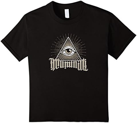 Kids Eye of providence illuminati codex t-shirt 12 Black