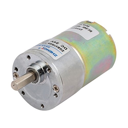 uxcell DC 24V 800RPM Output Speed Cylinder Shaped Oven Geared Motor