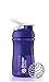 BlenderBottle SportMixer Tritan Grip Shaker Bottle, Purple/White, 20-Ounce